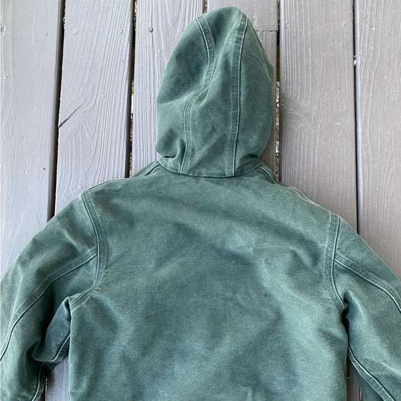 Carhartt Quilt Lined Jacket Youth XL (14/16) YYJ130 MOS Moss Green - Picture 10 of 16